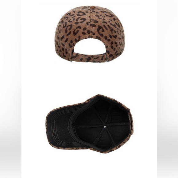 CLEARANCE NOW $5  ❤️Animal Spot Fur Leopard Ball Cap Hat - Picture 7 of 7